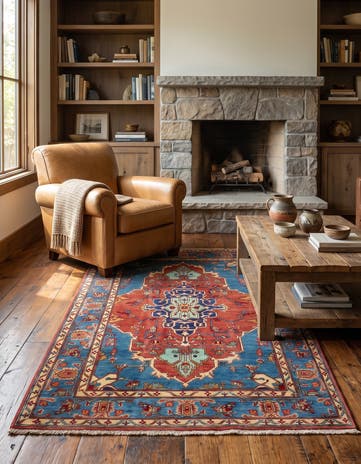 3' 8 x 5' 6 Hand Knotted Kazak Rug