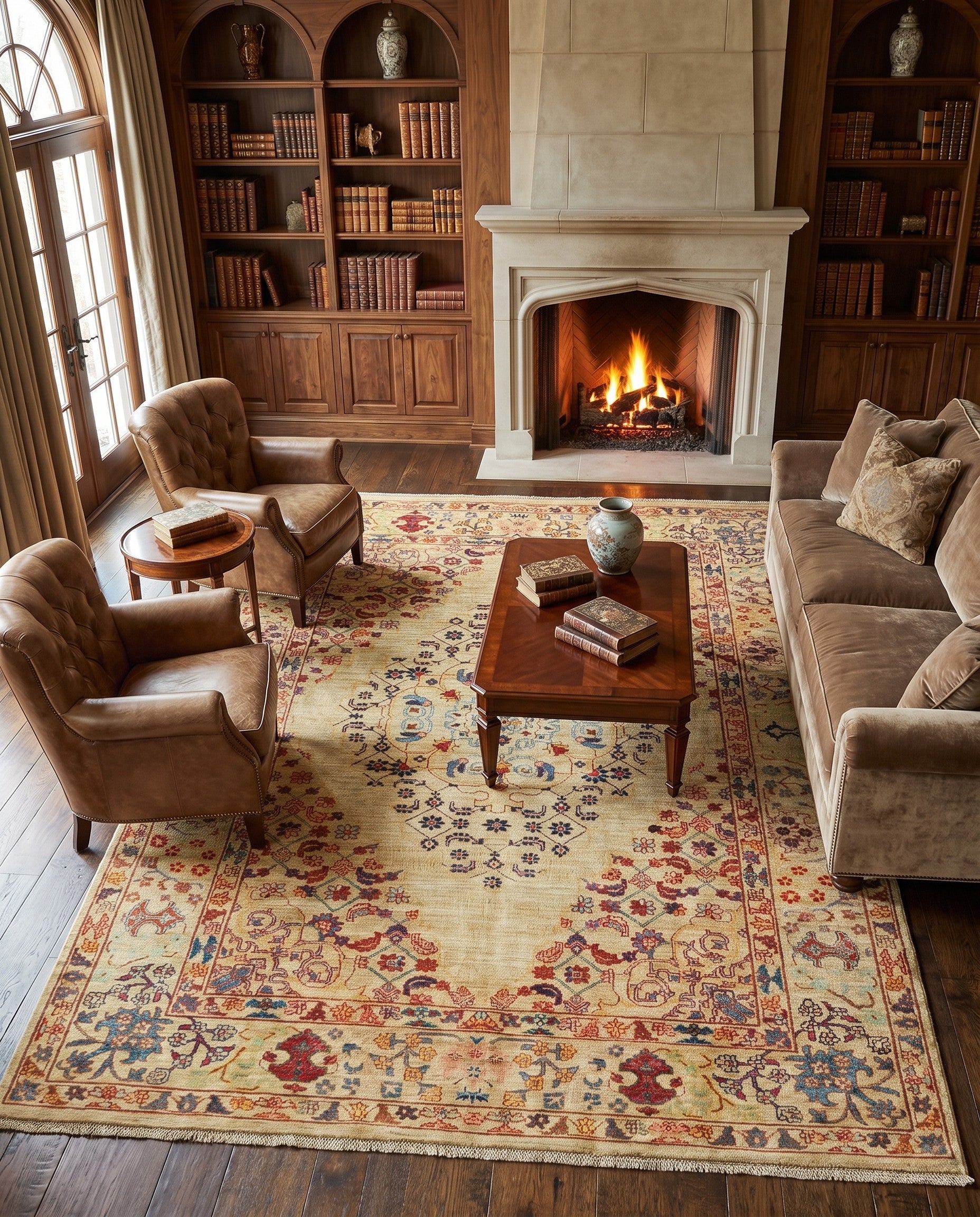 6' x 7' 11 Hand Knotted Ariana Ziegler Rug