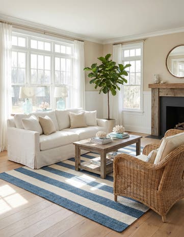 7' 10 x 10' Hand Woven Jill Zarin Hamptons Rug
