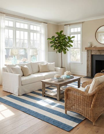 7' 10 x 10' Hand Woven Jill Zarin Hamptons Rug