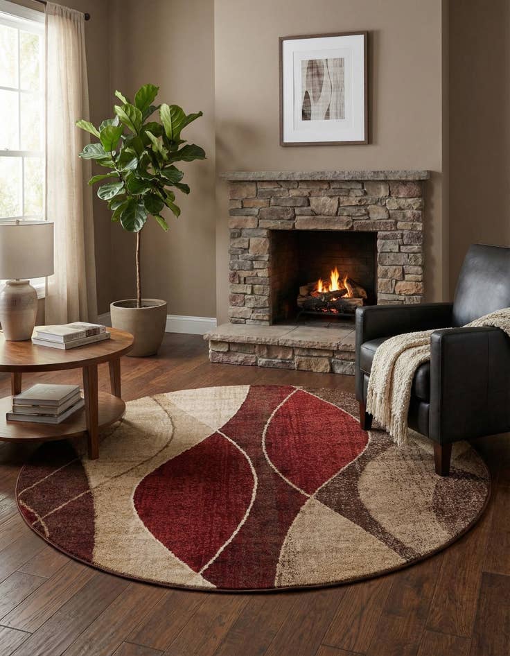 Detail image of 7' 10 x 7' 10 Equinox Round Rug