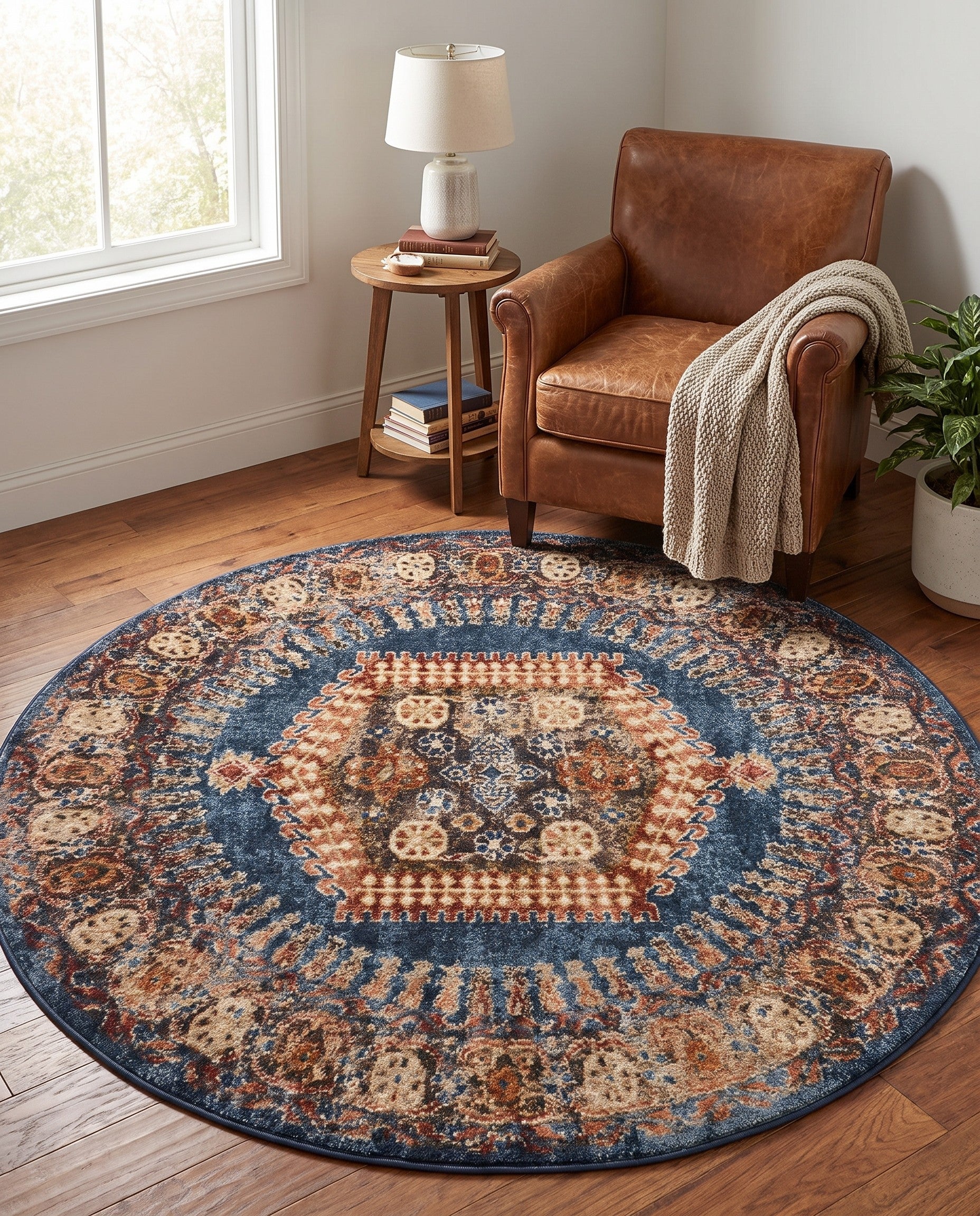 5' x 5' Arcadia Round Rug