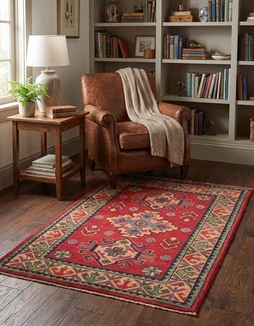 2' 11 x 4' 1 Hand Knotted Kazak Rug