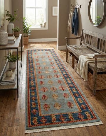 2' 7 x 10' Kashkuli Gabbeh Runner Rug