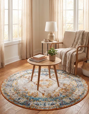4' x 4' Veneto Round Rug