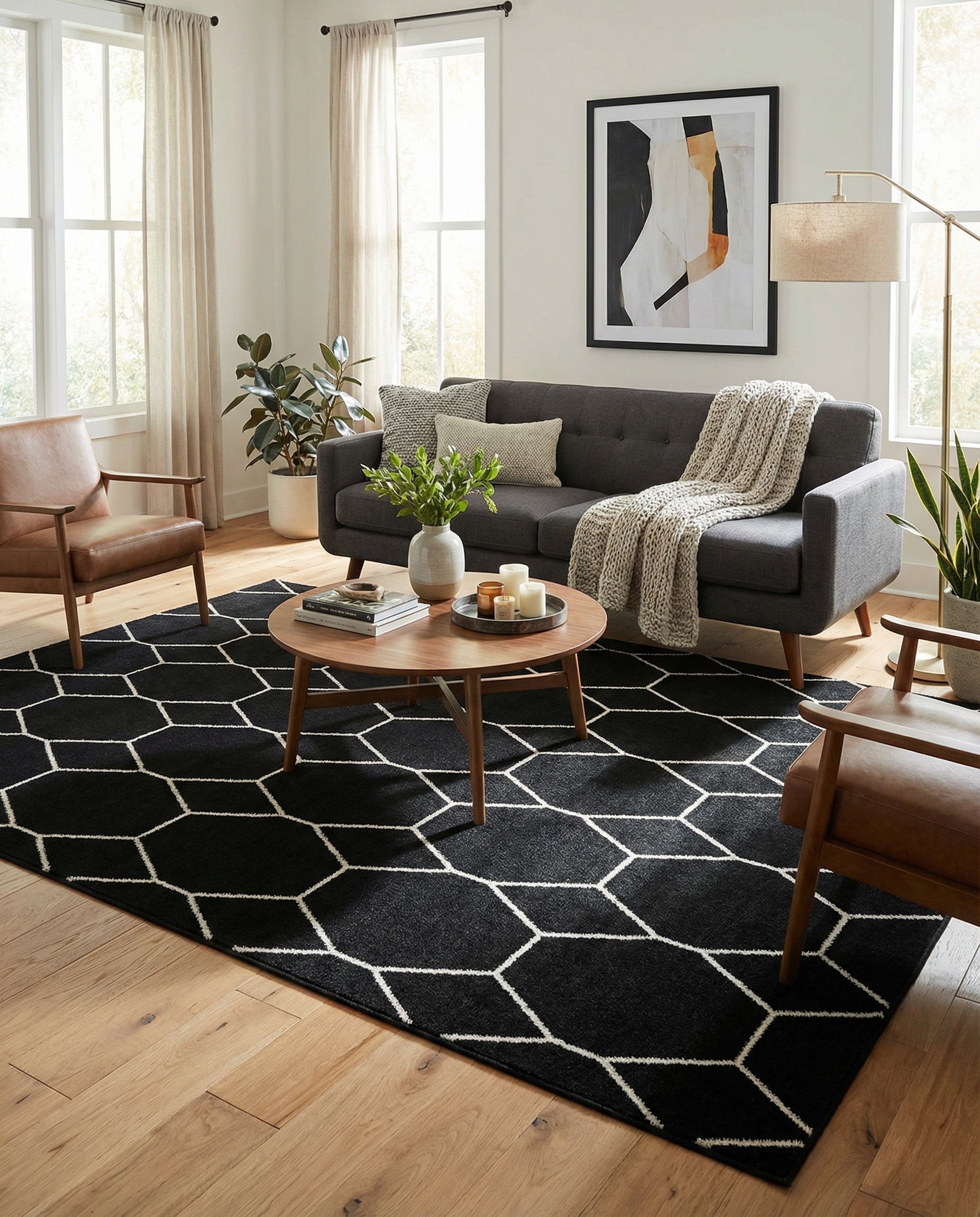 7' 10 x 10' Trellis Frieze Rug