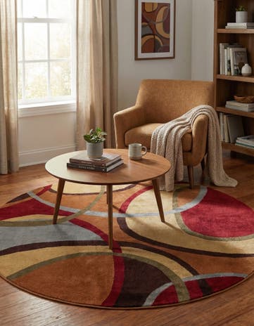 6' x 6' Cafe Round Rug