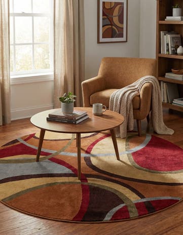 6' x 6' Cafe Round Rug