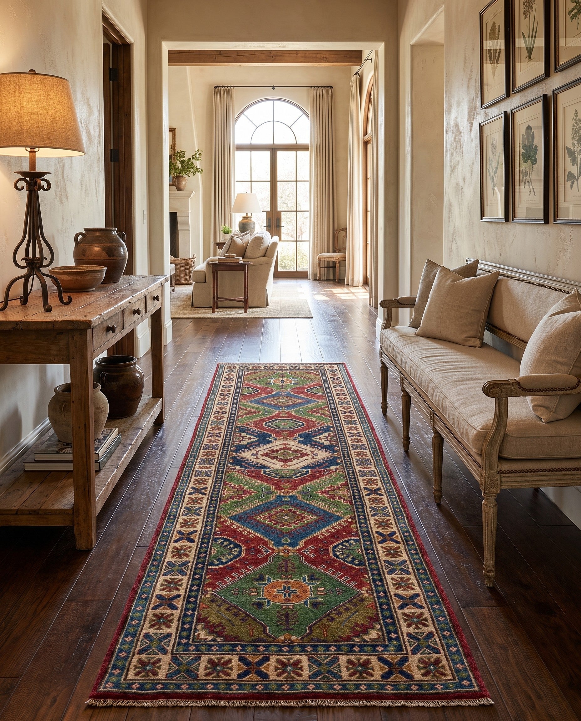 2' 8 x 11' 7 Hand Knotted Kazak Runner Rug