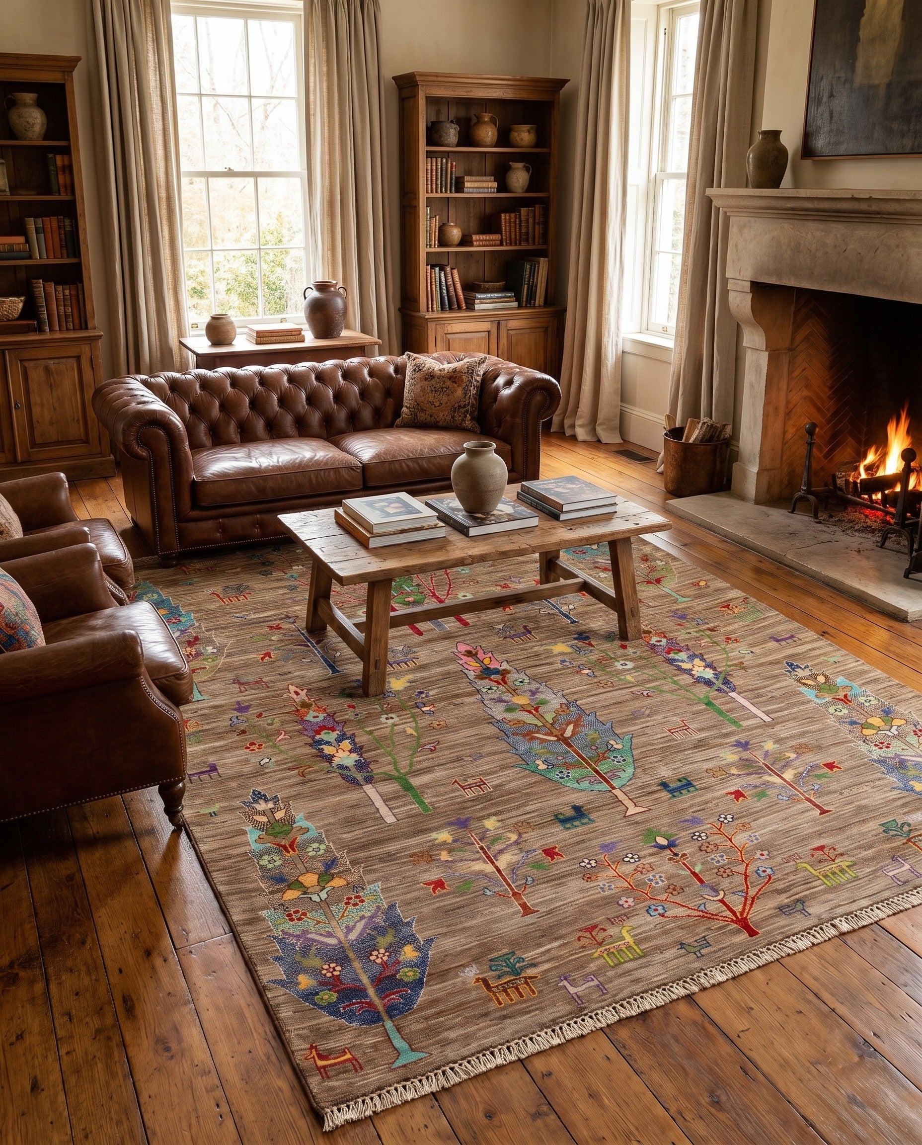 5' 1 x 7' 1 Hand Knotted Ariana Ziegler Rug