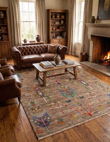 5' 1 x 7' 1 Hand Knotted Ariana Ziegler Rug