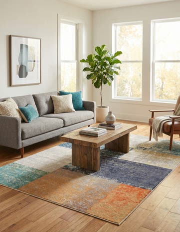 6' x 9' Washable Vivid Rug