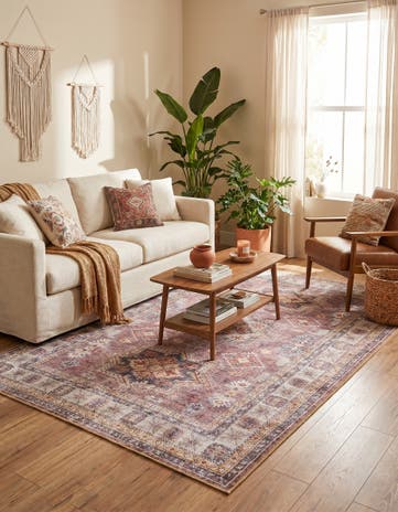 6' 1 x 9' Washable Timeless Rug