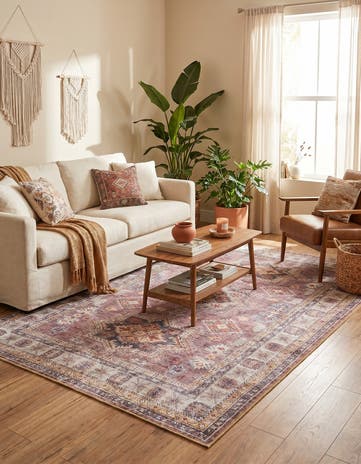 6' 1 x 9' Washable Timeless Rug