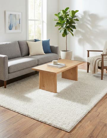6' x 9' Solid Frieze Rug
