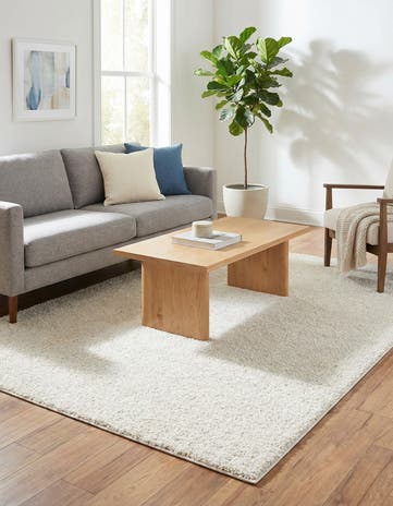 6' x 9' Solid Frieze Rug