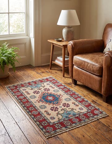 2' x 3' 1 Hand Knotted Kazak Rug