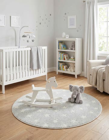 3' 3 x 3' 3 Whimsy Kids Round Rug