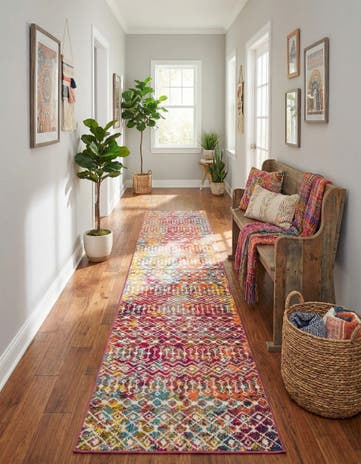 Moroccan Trellis Runner Rug