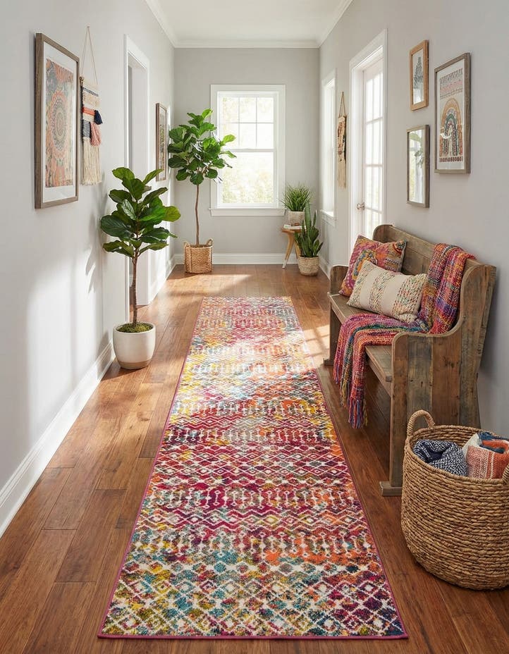 3' 3 x 16' 5 Moroccan Trellis Runner...