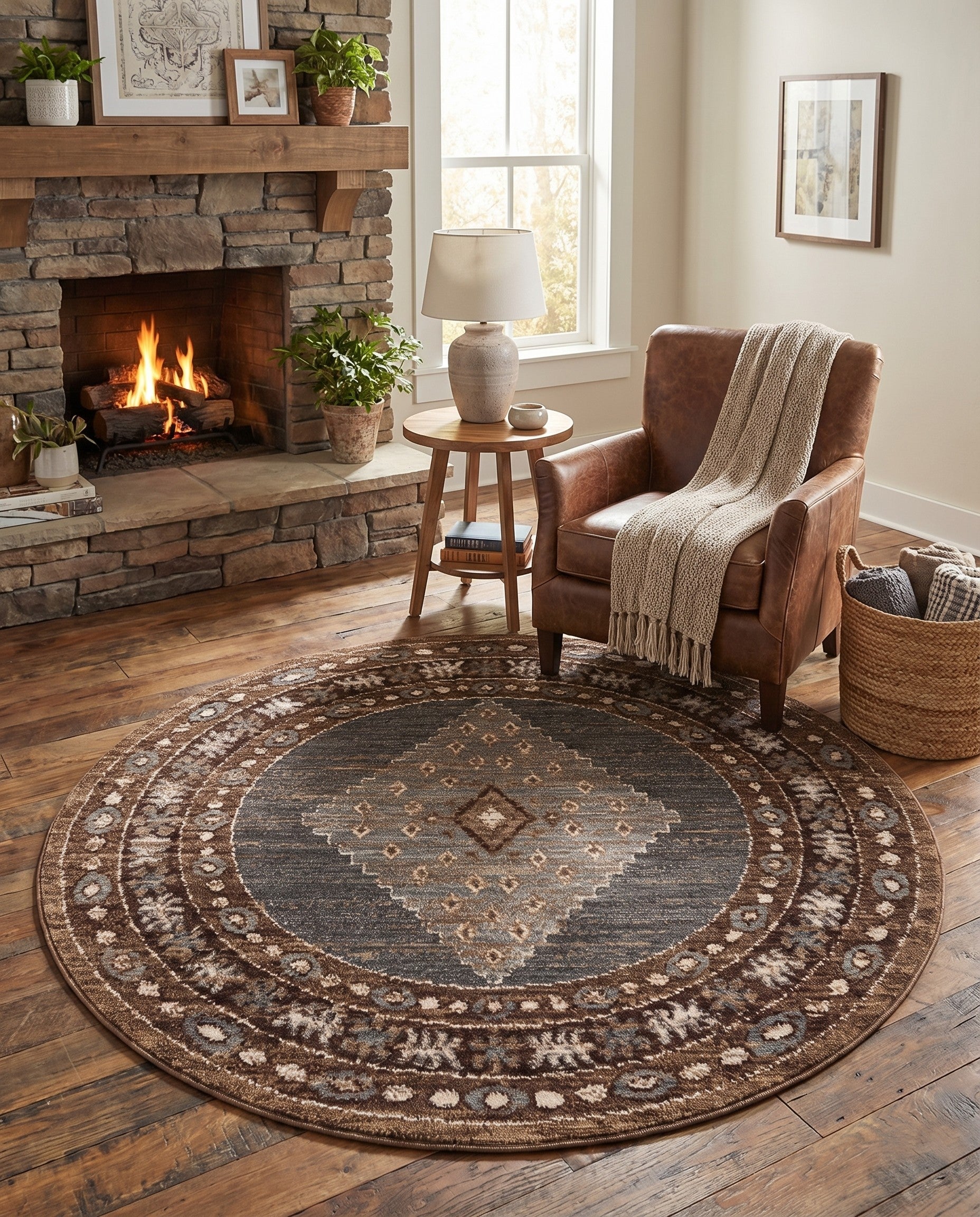 5' x 5' Grand Tradition Round Rug