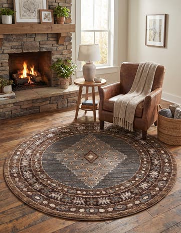 5' x 5' Grand Tradition Round Rug