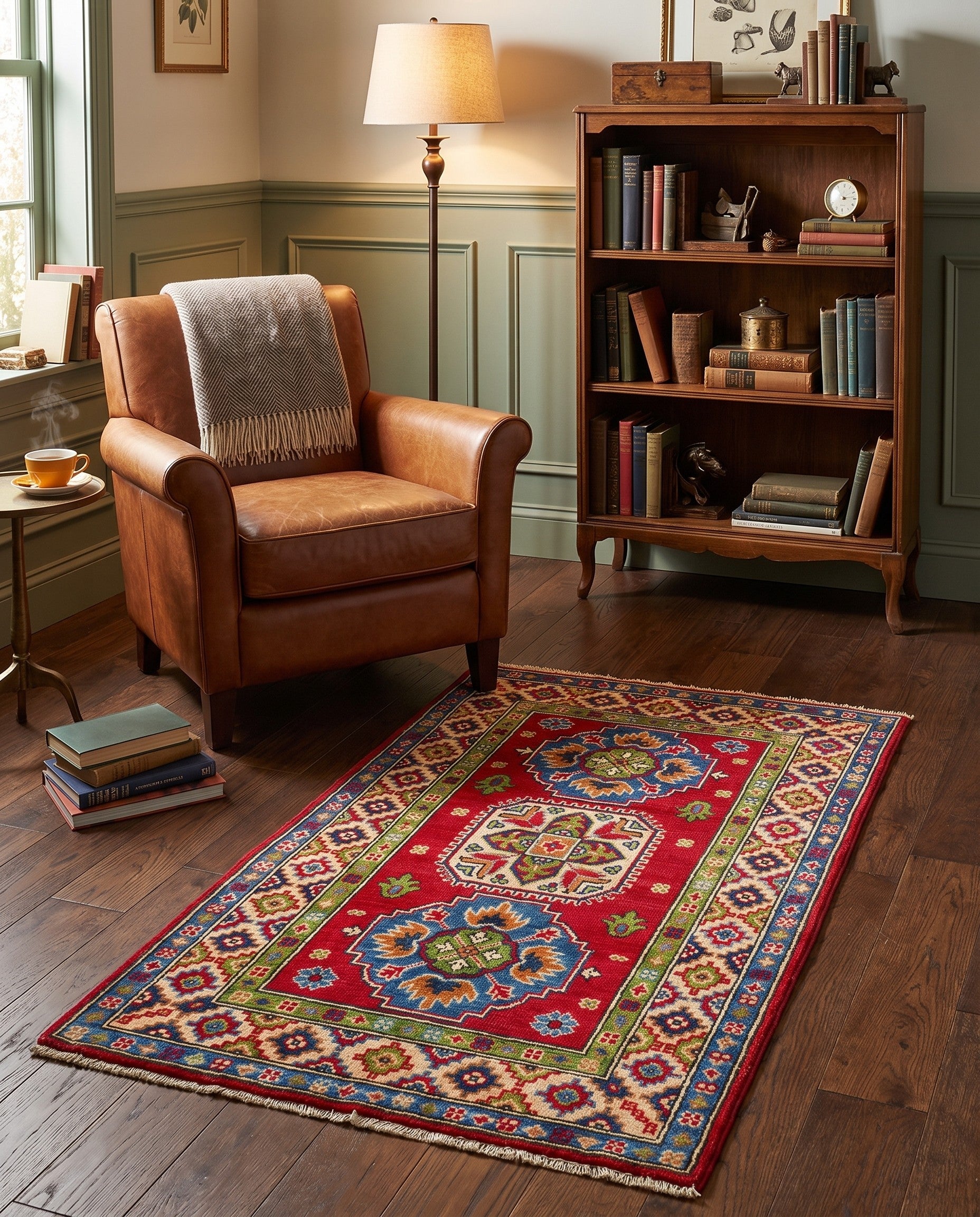 2' 8 x 4' 3 Hand Knotted Kazak Rug
