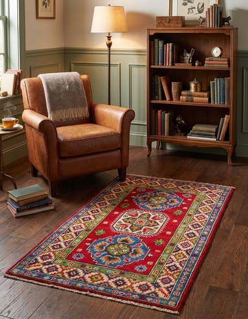 2' 8 x 4' 3 Hand Knotted Kazak Rug