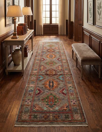 2' 9 x 10' 5 Hand Knotted Ariana Ziegler Runner Rug