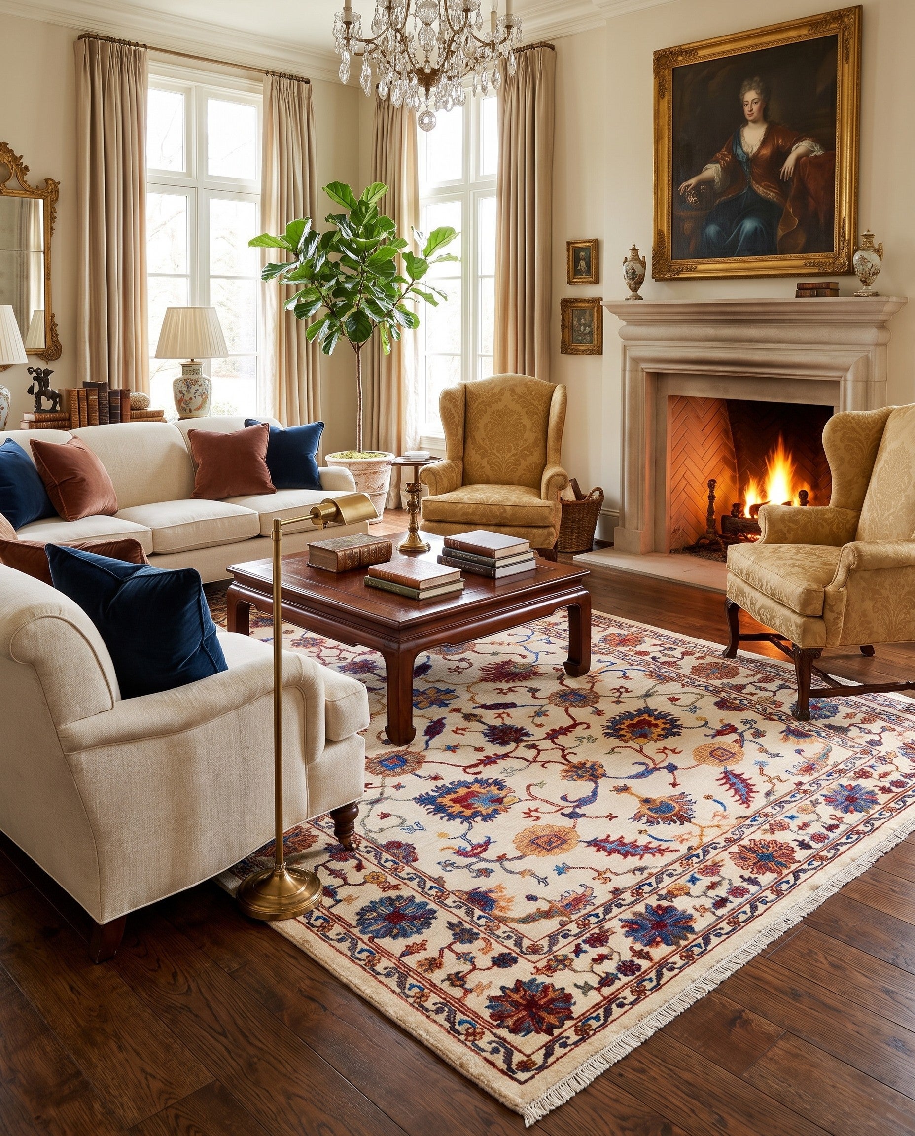 5' 9 x 7' 11 Hand Knotted Ariana Ziegler Rug