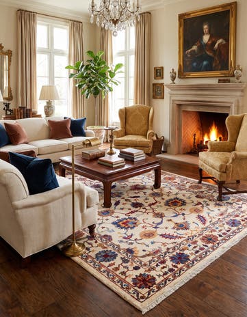 5' 9 x 7' 11 Hand Knotted Ariana Ziegler Rug