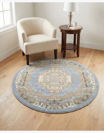 3' 3 x 3' 3 Kamala Washable Round Rug