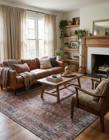 9' 2 x 12' Washable Nostalgia Rug