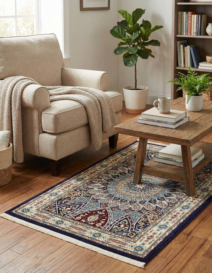 Detail image of 3' x 5' 3 Nain Design Rug