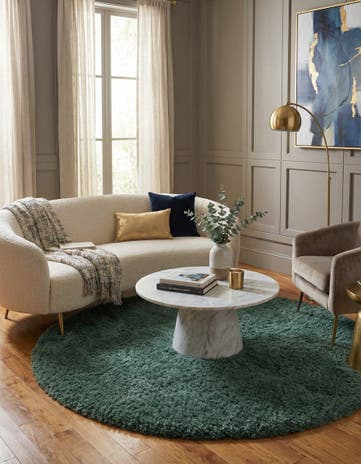6' 7 x 6' 7 Infinity Shag Round Rug