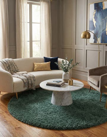6' 7 x 6' 7 Infinity Shag Round Rug