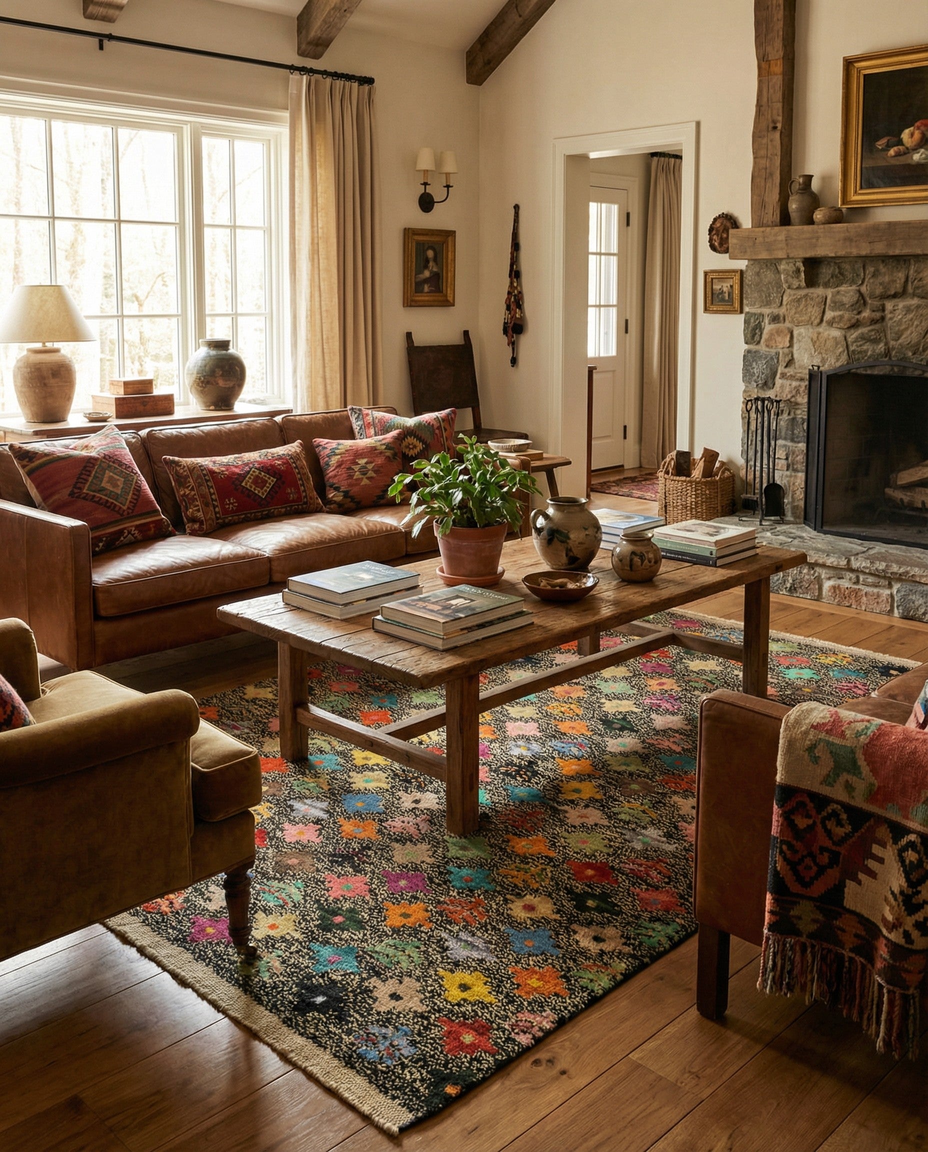 4' 4 x 6' 5 Hand Knotted Balouch Wool Rug