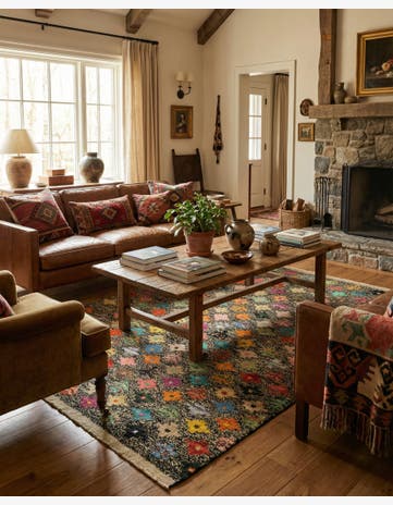 4' 4 x 6' 5 Hand Knotted Balouch Wool Rug