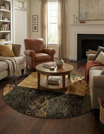 6' x 6' Cafe Round Rug
