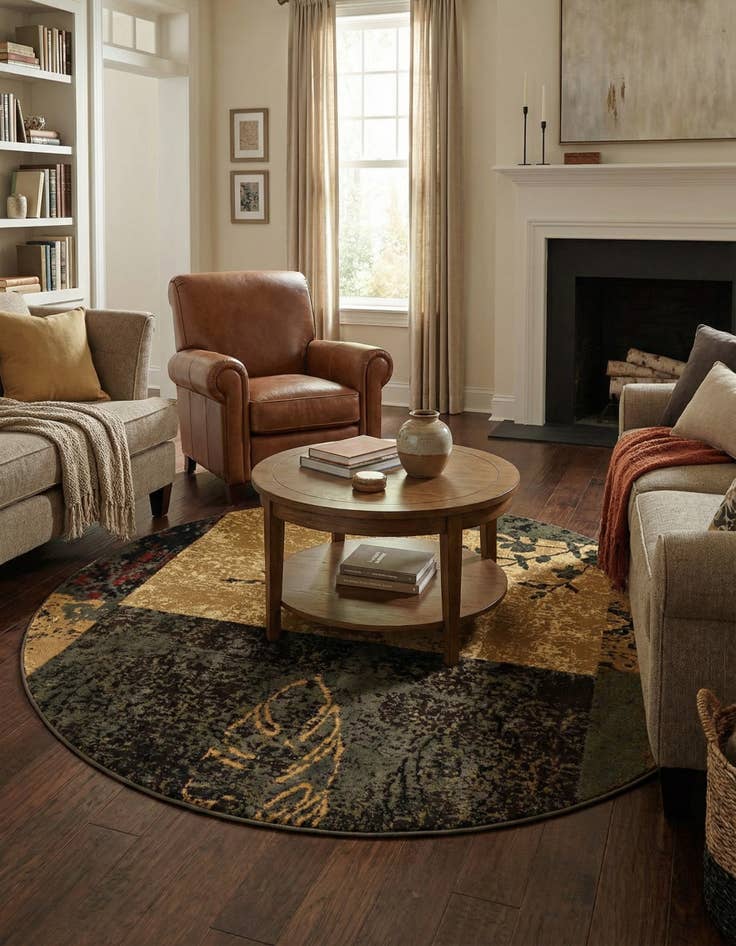 Detail image of 6' x 6' Cafe Round Rug