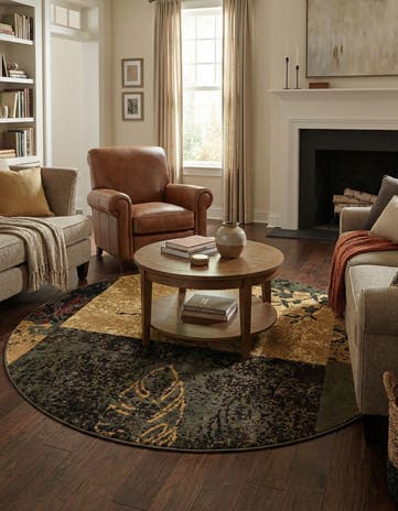 6' x 6' Cafe Round Rug