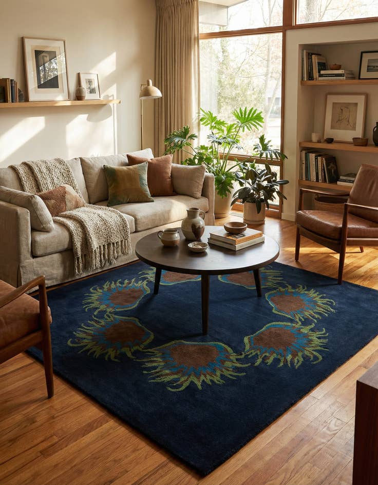 Detail image of 7' 6 x 7' 6 Luna Square Rug