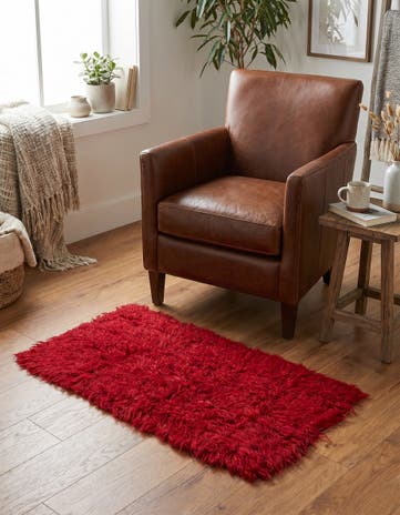 2' 7 x 4' 10 Hand Knotted Moroccan Wool Rug