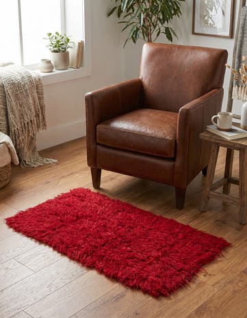 2' 7 x 4' 10 Hand Knotted Moroccan Wool Rug