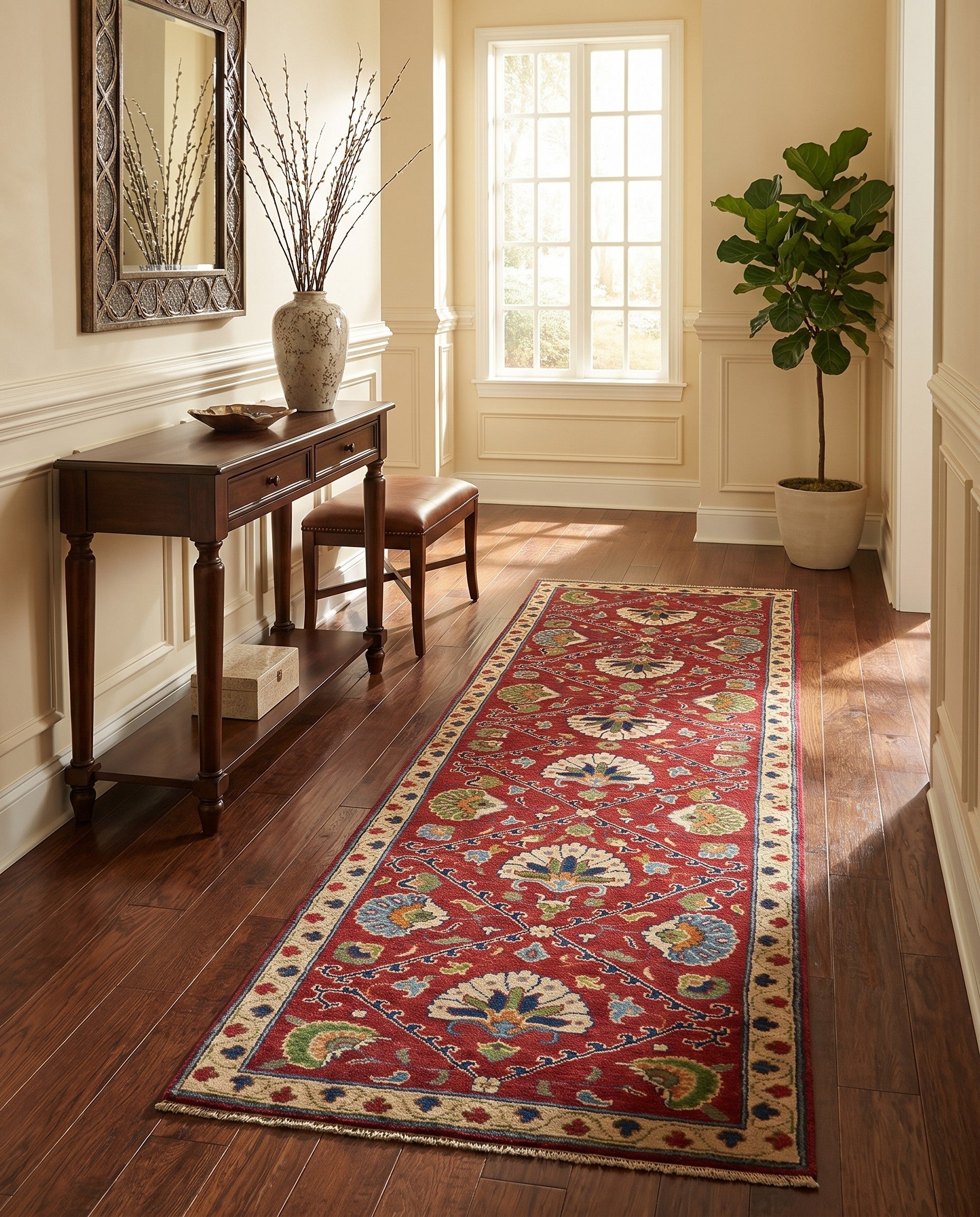 2' 8 x 9' 11 Hand Knotted Kazak Runner Rug
