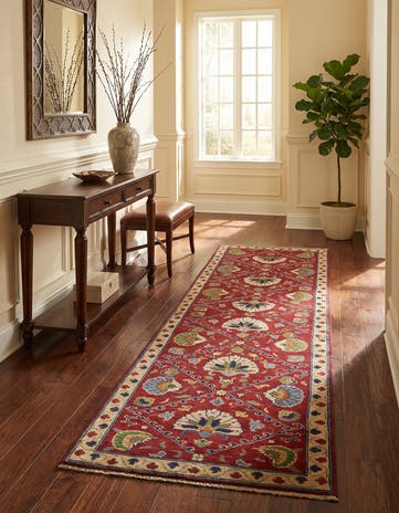 2' 8 x 9' 11 Hand Knotted Kazak Runner Rug