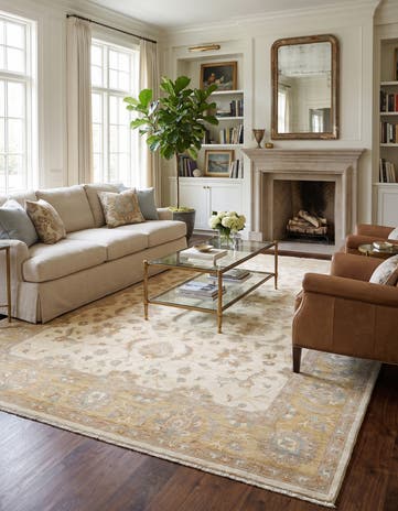 8' 6 x 11' 10 Hand Knotted Ziegler Rug