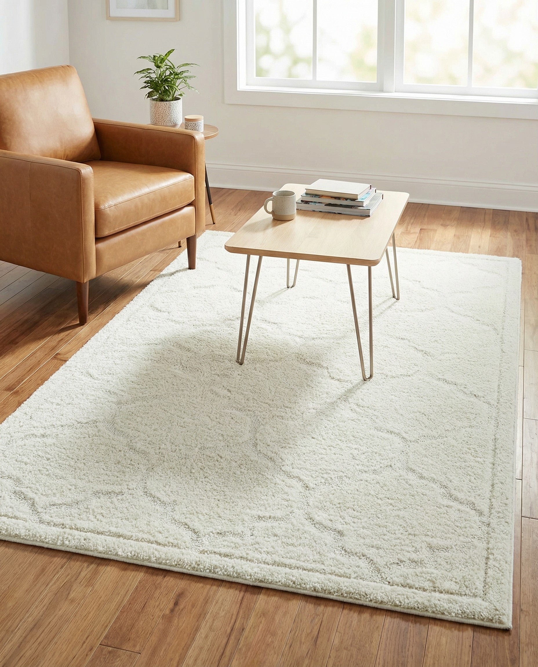 4' x 6' Trellis Shag Rug