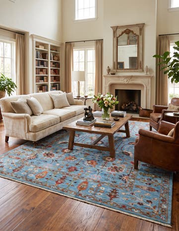 6' 10 x 10' Hand Knotted Ariana Ziegler Rug