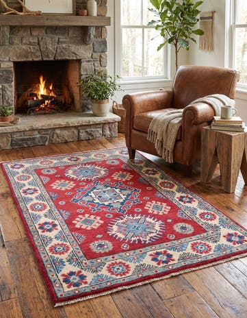 2' 9 x 4' 2 Hand Knotted Kazak Rug